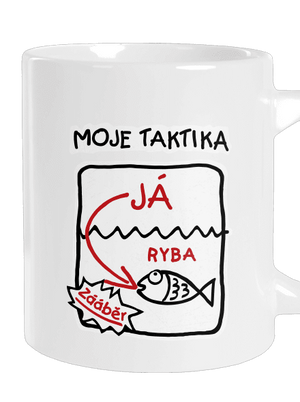 Rybářská taktika velký hrnek White