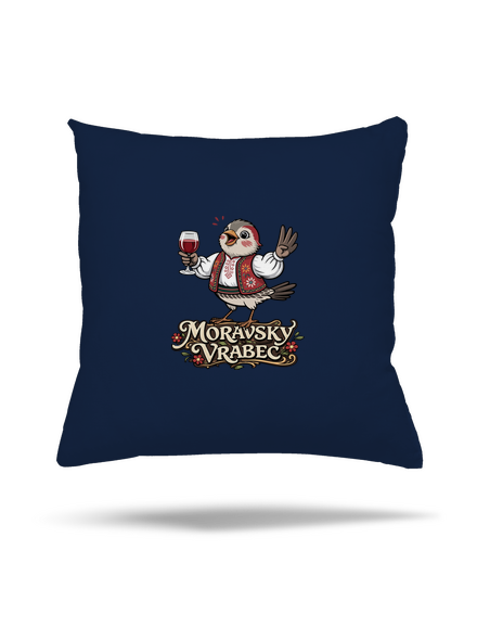 Moravský vrabec polštář Dark Navy