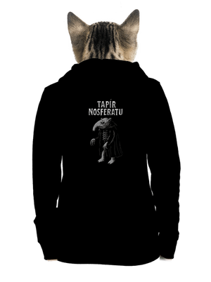 Tapír Nosferatu dámská mikina na zip Black