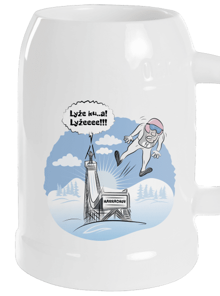 Lyže půllitr White