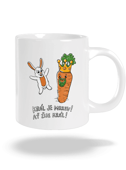 Král je mrkev, ať žije král velký hrnek White