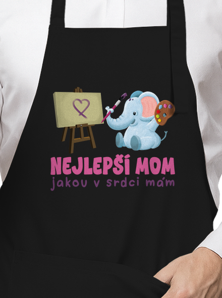 Nejlepší mom zástěra Black