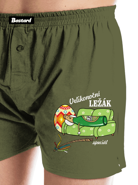 Velikonoční ležák pánské trenky Khaki