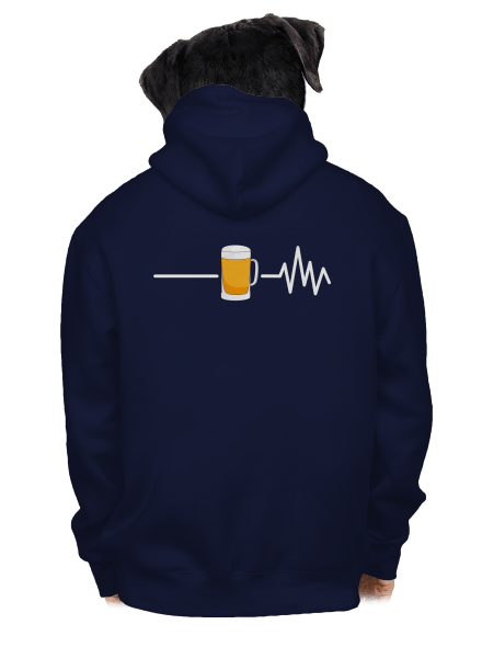 Beer help pánská mikina na zip Navy
