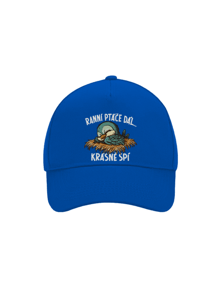 Ranní ptáče spí kšiltovka baseballka Bright Royal