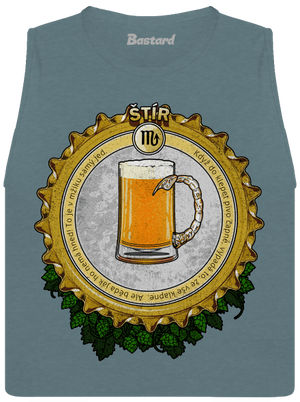 Pivní horoskop: Štír dámské tílko volné Heather Deep Teal