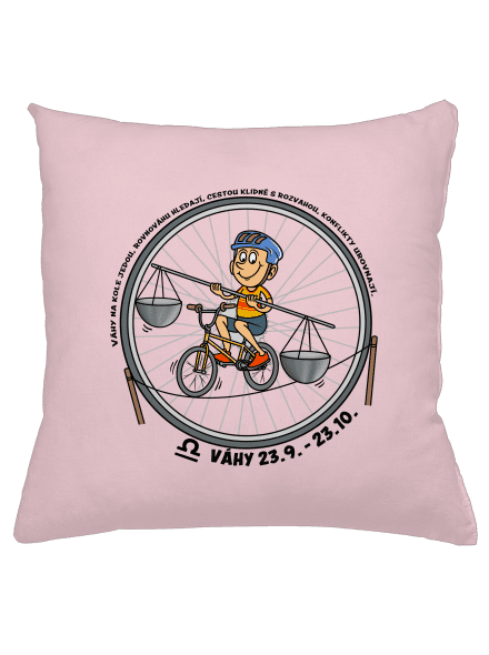 Cyklistický horoskop: Váhy polštář Light Pink