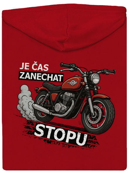 Stopa pánská mikina na zip Red