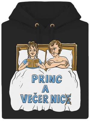 Princ a Večer nic unisex mikina premium Dark Black