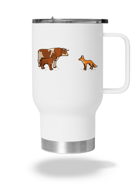 Vůl, pes a vulpes termohrnek White