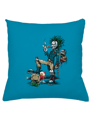 Evil Clown polštář Blue Turquoise