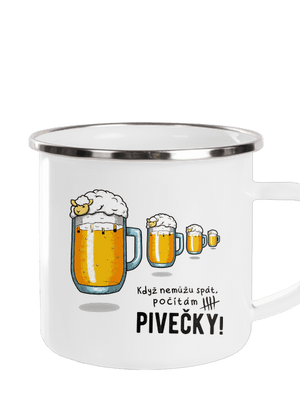 Pivečka plecháček White
