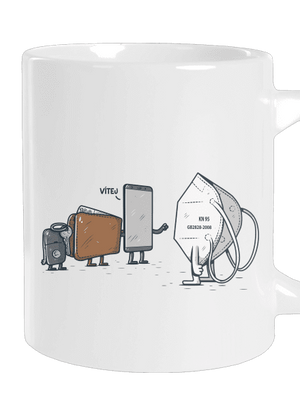 Nový člen velký hrnek White