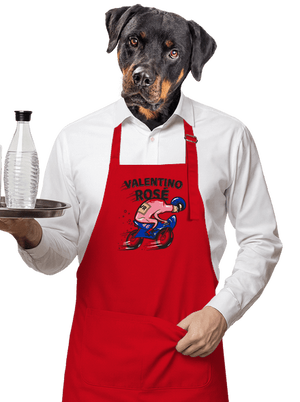 Valentino Rose zástěra Red