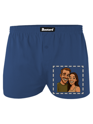 Karikatura z vlastní fotky pánské trenky Blue