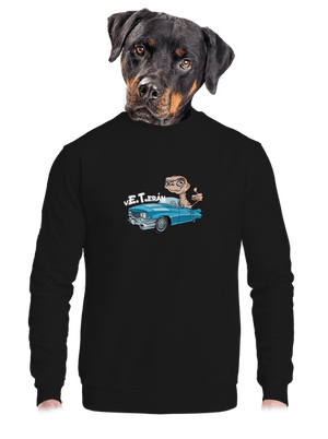 unisex mikina bez kapuce