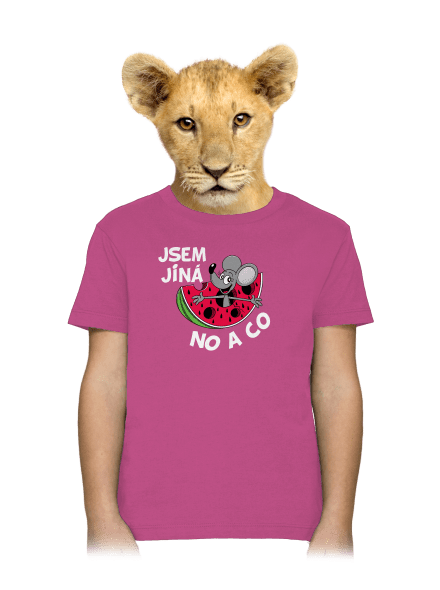 Jsem jiná dětské tričko Fuchsia