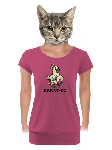 Kakat-du dámské tričko s lemem Magenta