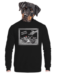 unisex mikina bez kapuce