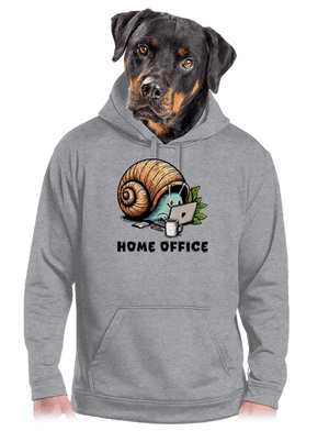 Šnekův home office pánská mikina klokanka Light Melange