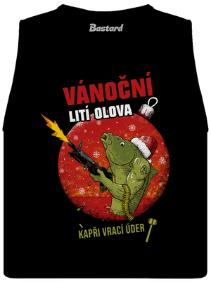 Vánoční lití olova dámské tílko volné Black