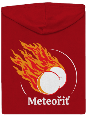 Meteořiť pánská mikina na zip Red