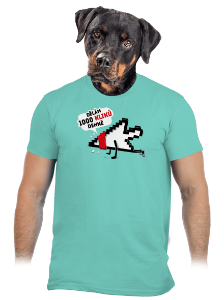 Klikař pánské tričko Millenial Mint