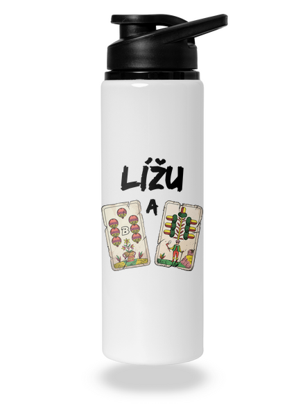 Kule a žaludy lahev na vodu White