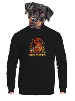 unisex mikina bez kapuce