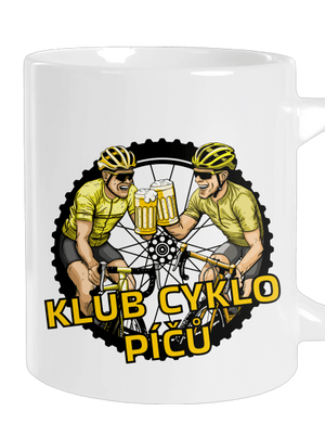 Klub cyklo píčů velký hrnek White