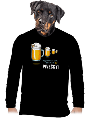 Pivečka pánské dlouhý rukáv Black