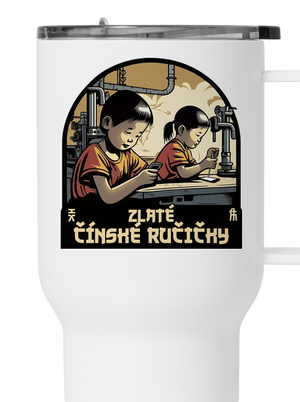 Zlaté čínské ručičky termohrnek White