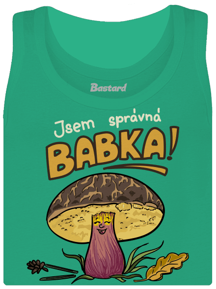 Babka a hříbeček dámské tílko klasické Mint Mal