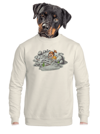 unisex mikina bez kapuce