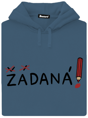 Zadaný a zadaná dámská mikina klokanka Denim