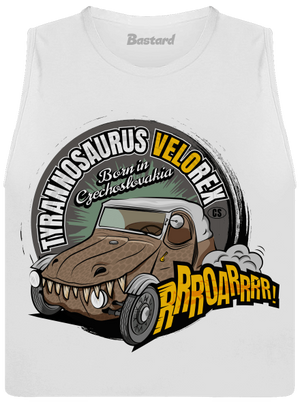 Tyrannosaurus Velorex dámské tílko volné White