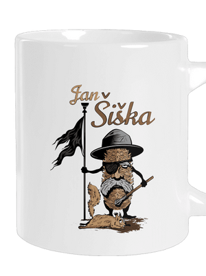 Jan Šiška velký hrnek White