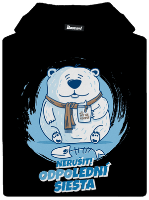 Odpolední siesta dětská mikina klokanka Black