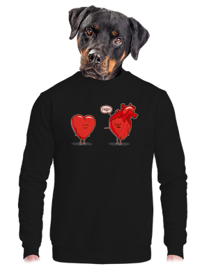 unisex mikina bez kapuce