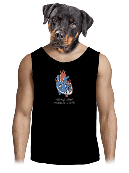 V komoře je myš pánské tílko Black