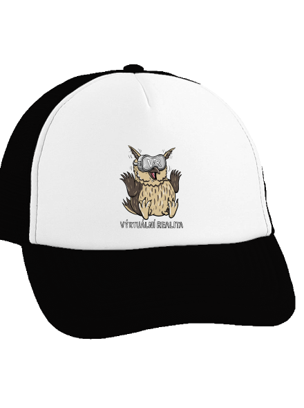 Výrtuální realita kšiltovka truckerka Black cap