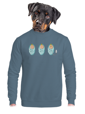 unisex mikina bez kapuce