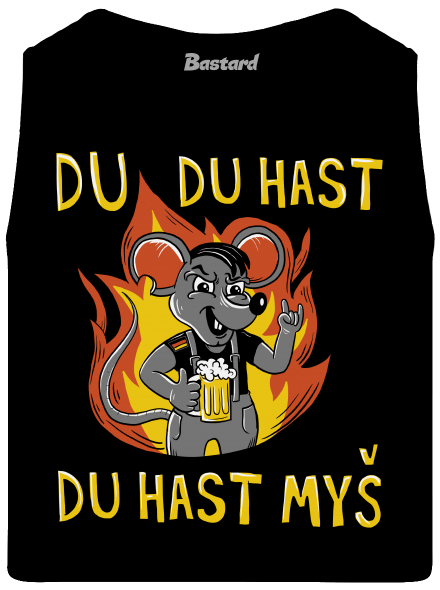 Du hast myš pánské tílko Black