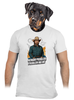 B19: Chuck Norris z Walker, Texas Ranger pánské tričko White