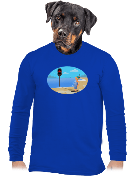 Bezpečné plavání pánské dlouhý rukáv Royal Blue