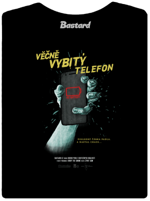 B13: Vybitý telefon dámské tričko premium Black