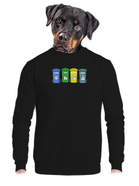 unisex mikina bez kapuce