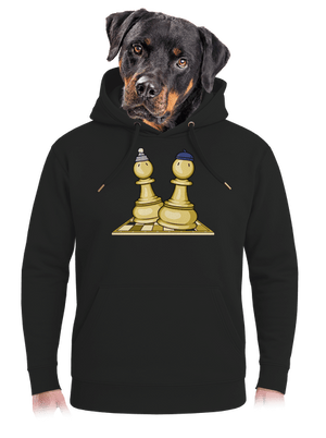 Šach a Mat unisex mikina premium Dark Black