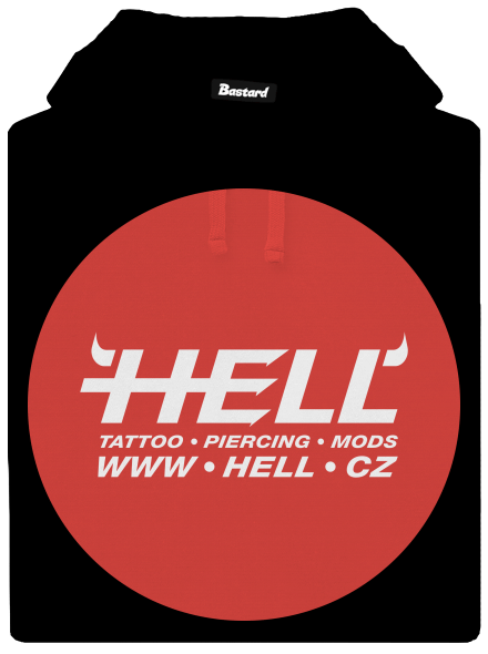 Hell logo dámská mikina klokanka Black