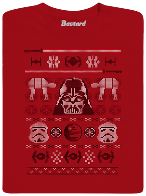 Vader na svetru pánské dlouhý rukáv Red